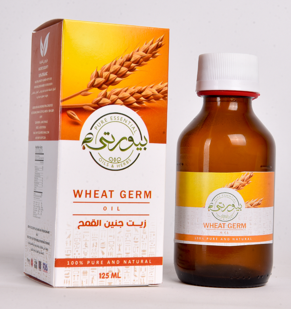زيت جنين القمح (Triticum vulgare) العضوي والتقليدي