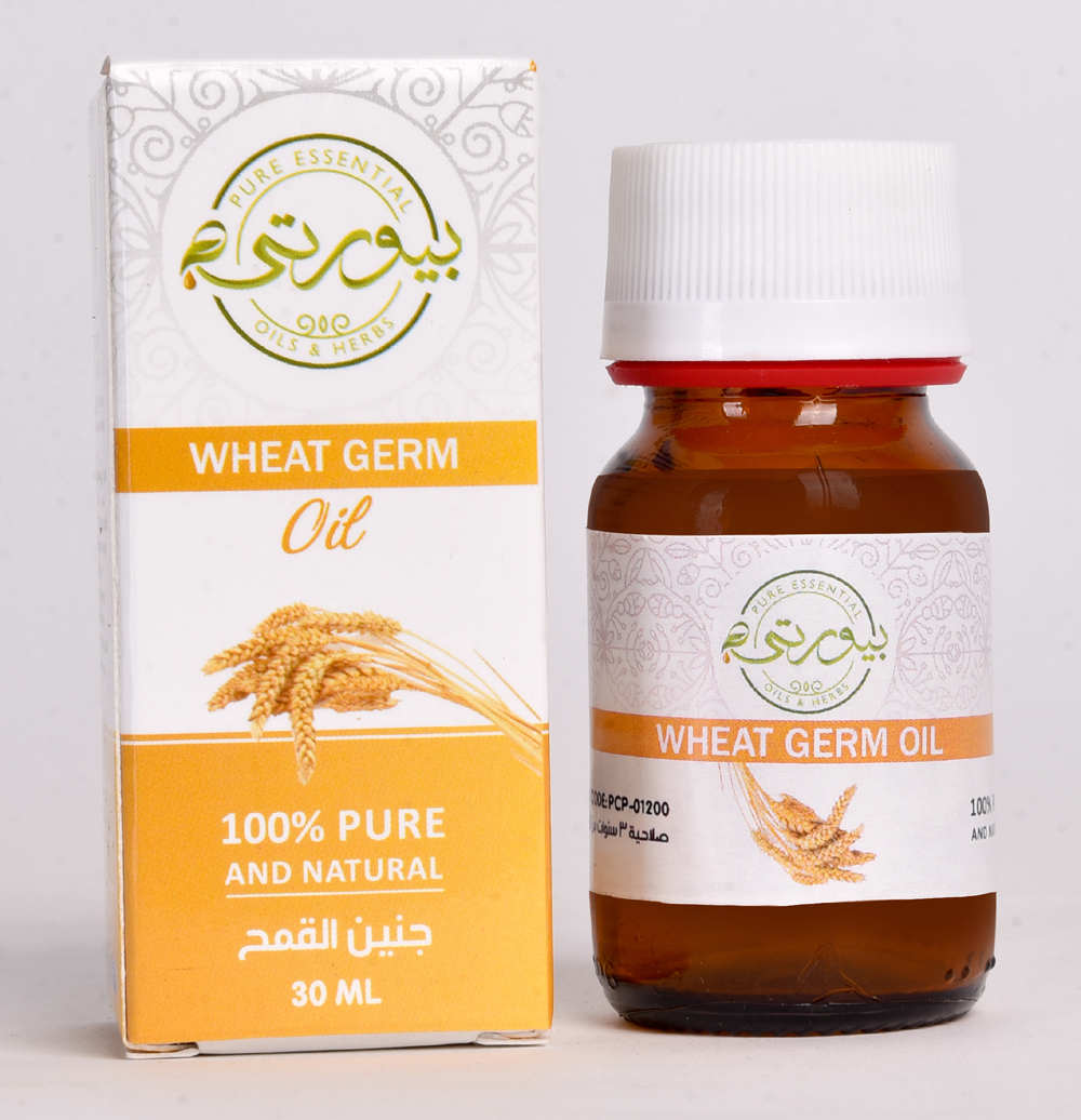 زيت جنين القمح (Triticum vulgare) العضوي والتقليدي