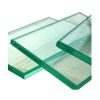 4mm thick clear tempered glass panel float toughened building glass with custom cut size flat grind edge vidrio templado price